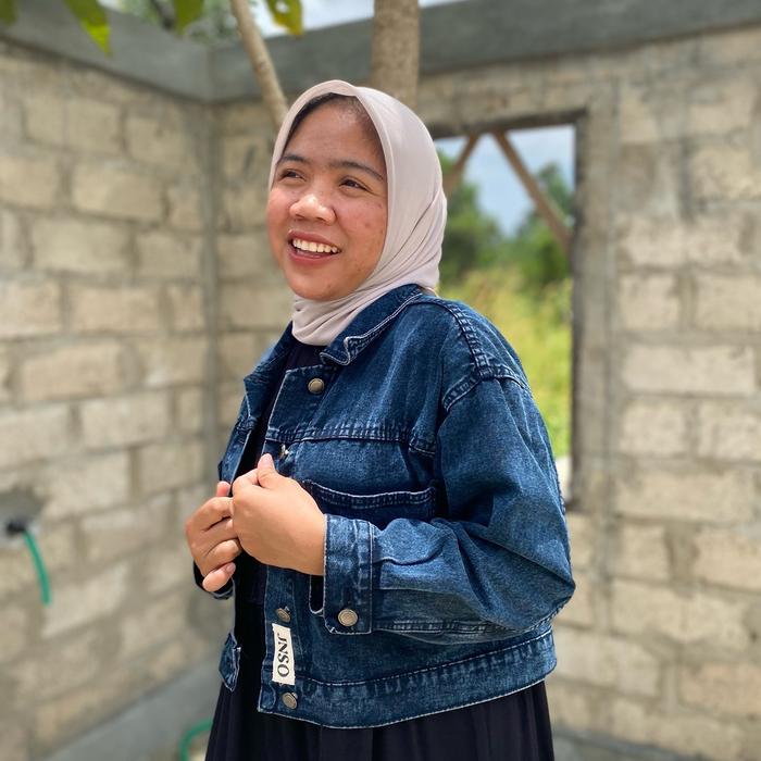 Jaket Crop top Oversize by Jiniso Wanita Outer Atasan Blazer Cewek Baju Casual waffle