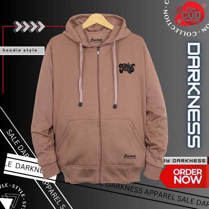 Sweater Hoodie Zipper Polos Mocca Pria Wanita Original Distro Keren Kekinian Murah Premium Terbaru 2