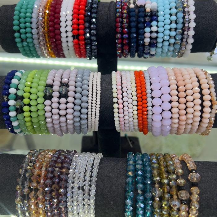 Gelang tangan / Gelang kristal ceko / Gelang batu / Gelang tangan batu kristal