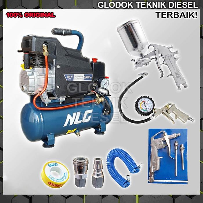 NLG Air Compressor Direct Kompresor Angin Listrik 3/4 HP 9L DD 0709 Kompresor Udara Portable 0.75 HP
