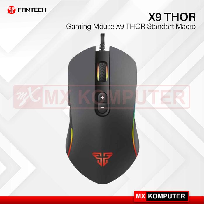 Fantech X9 Thor Gaming Mouse Wired RGB 7 Tombol Macro 4800DPI