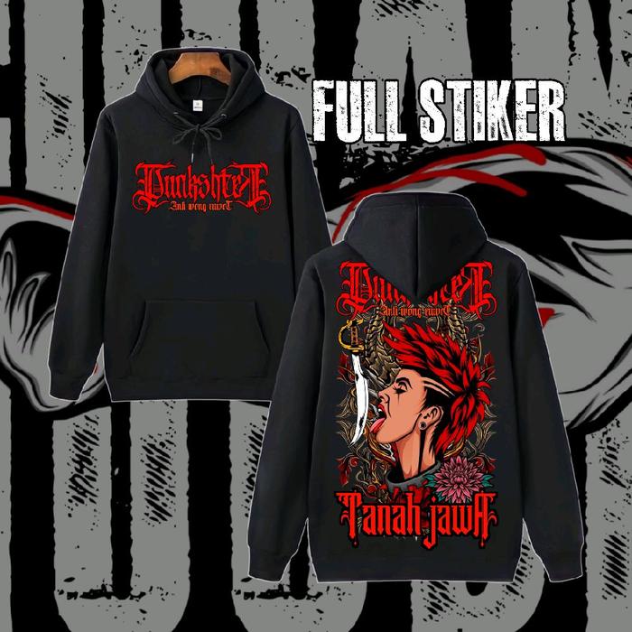 HOODIE TEBAL PUNKSHTER TANAH JAWA FULL STIKER