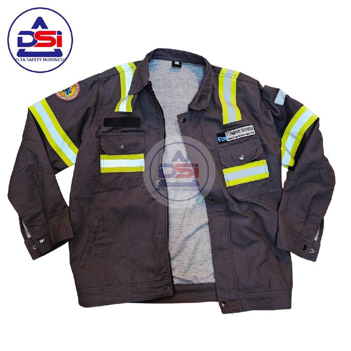 Wearpack Jacket Safety FREEPORT UNDERGOUND MINE Premium FREE EMBLEM Pria