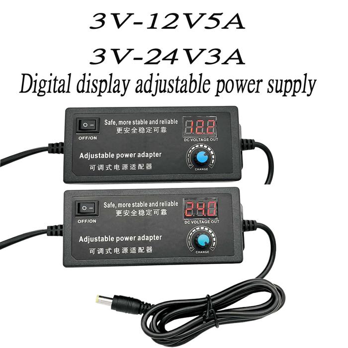 Adjustable AC to DC power supply 220V to 12V 3V 5V 6V 9V 12V 15V 18V