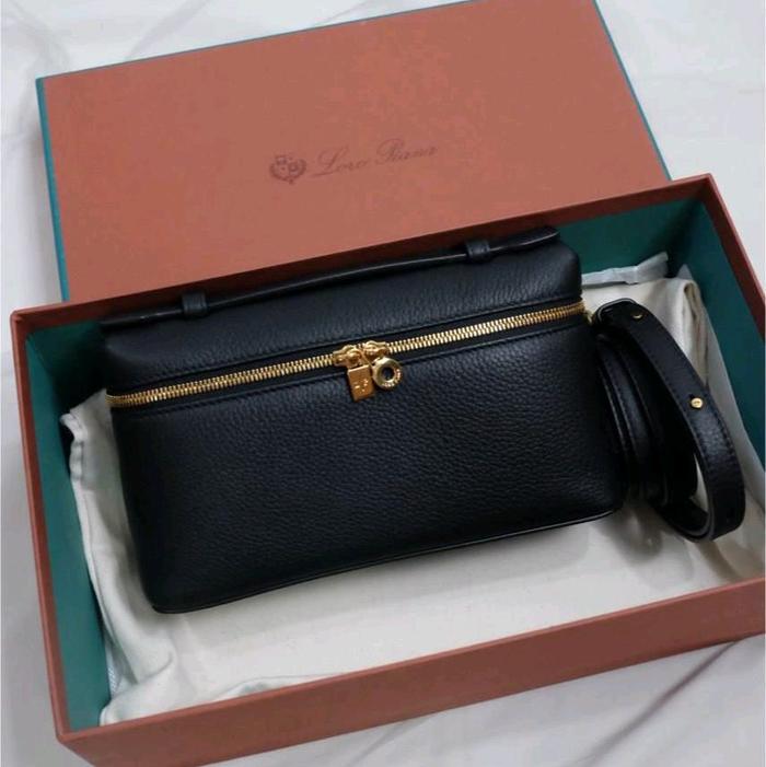 Loro Piana L19 Extra Pocket Bag in Black Ghw