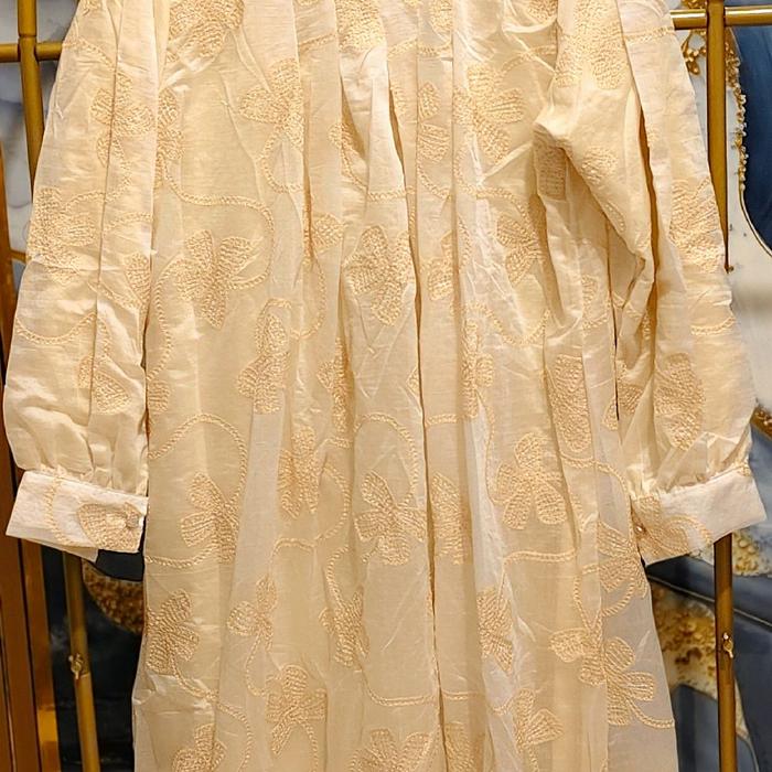 KacioButik Gamis Series Raya Sutra Bordir