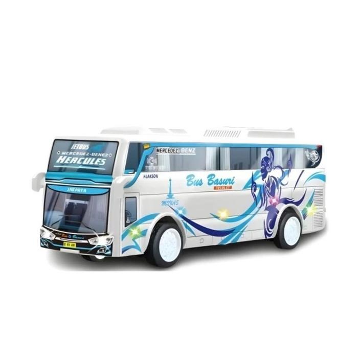 Mainan Anak Rc Bus Basuri Mainan Bus Tolelet Remot Control Baterai Charger