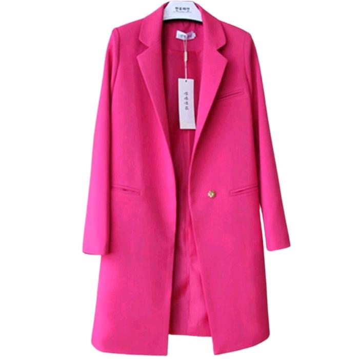 Jas Cewek Keren Long Coat Cewek Semi Formal Dewasa Tebal Jas Panjang Wanita Jas Korean Semi Formal J
