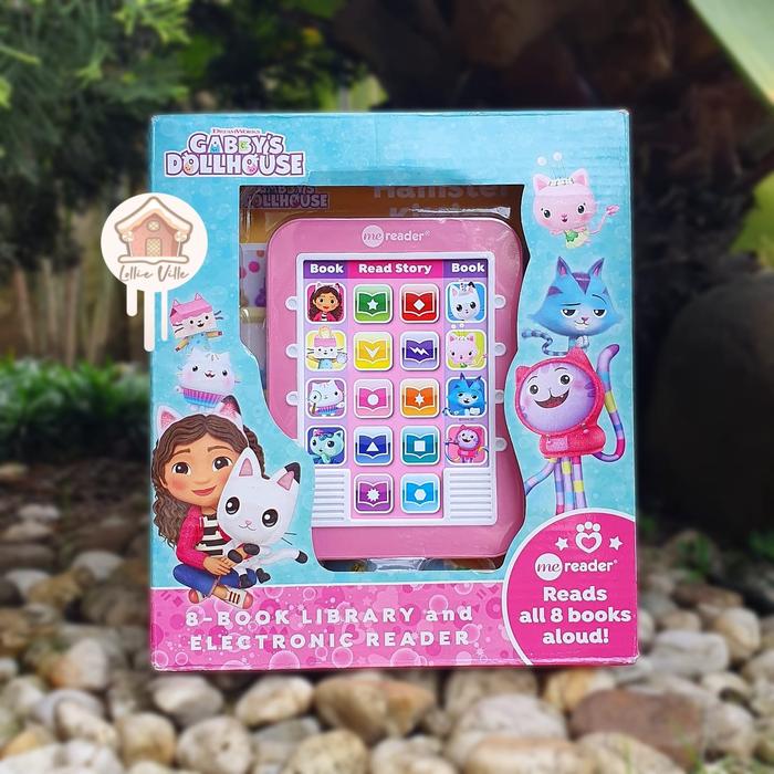 Gabby's Dollhouse 8 Book Library and Electronic Reader Set