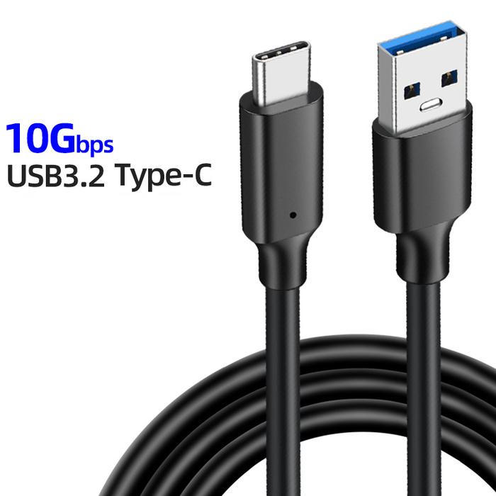 Kabel USB Tipe A Ke USB C 3.2 Gen2, Kabel Transfer Data USB C SSD 3A