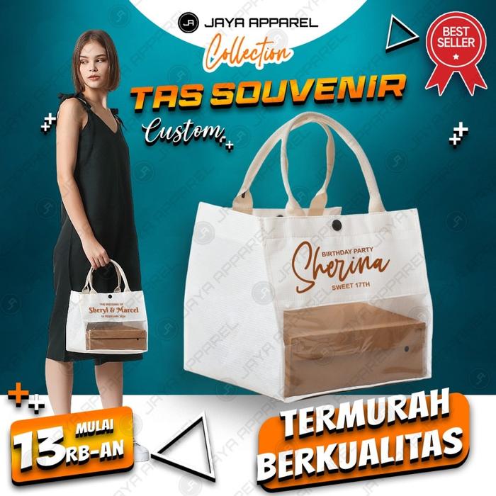 Tas Hampers Nasi Box-Tas Sovenir Nasi Box-Custom Sablon Totebag