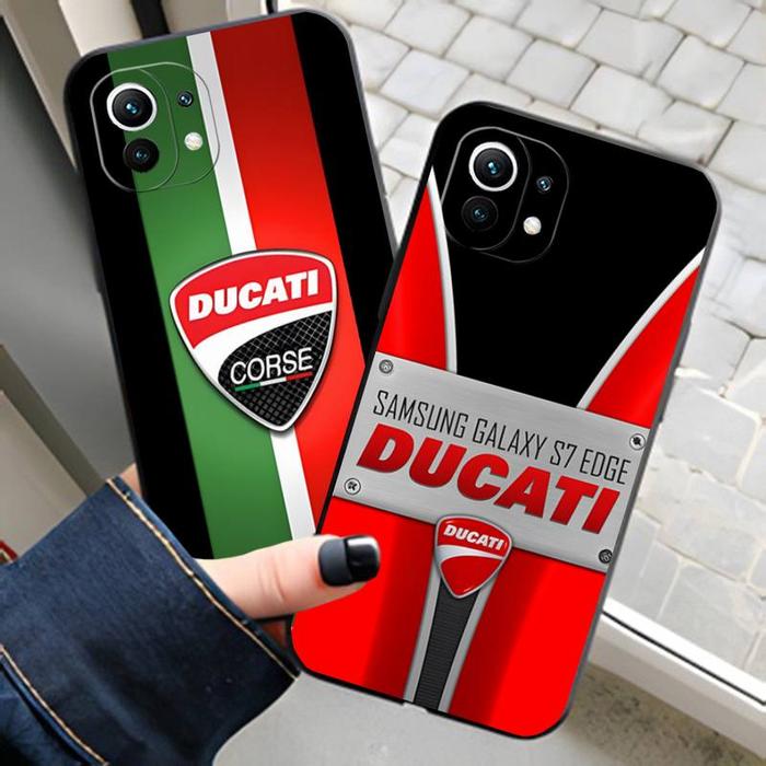 D-Ducati Carbon Motorcycle Phone Case Funda For Redmi Note 10 9 8 6
