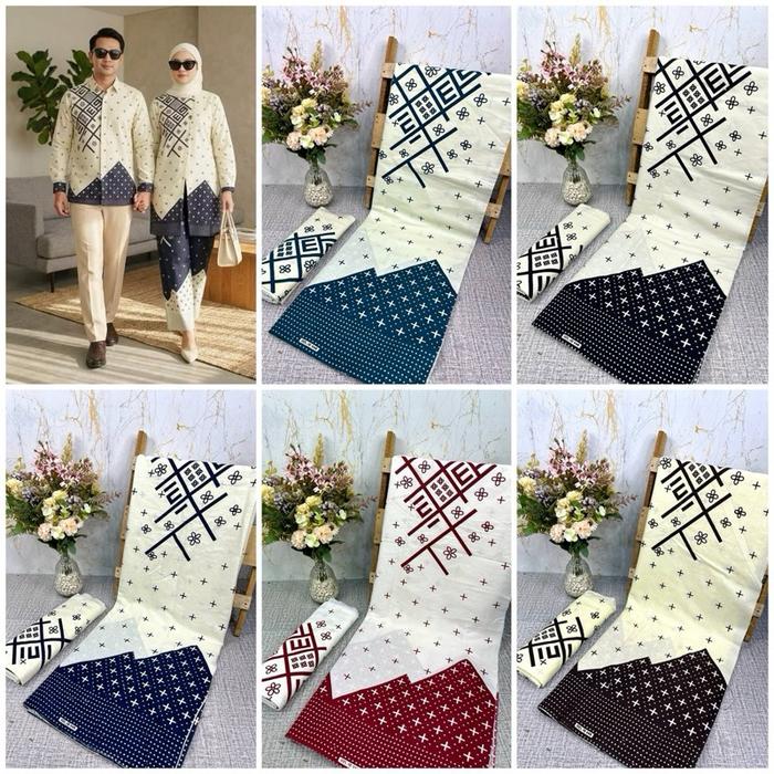 KAIN BATIK PUTIH / COUPLE BATIK / BAHAN KATUN / BATIK SIDOMUKTI / BATIK SIDOASIH / BATIK PARANG ARGO