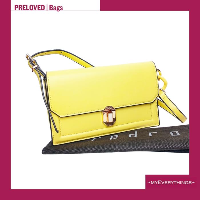 Tas Wanita Pedro Shoulder Bag Yellow Preloved