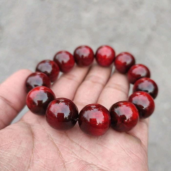 Gelang yuser kesehatan akar bahar asli tali arus merah delima original