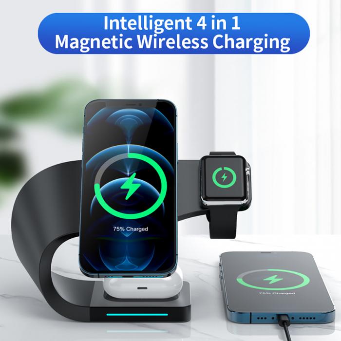 All-in-One Wireless Charger Stand for iPhone 14 Pro Max 13 Mini 11Pro
