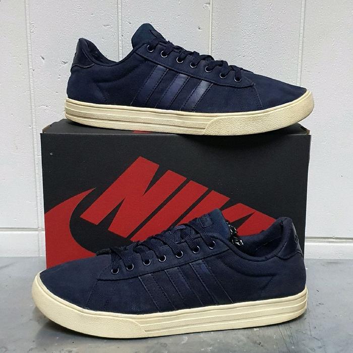 Sepatu Casual Low Adid4s Daily Skate navy size 45 Second original shoes