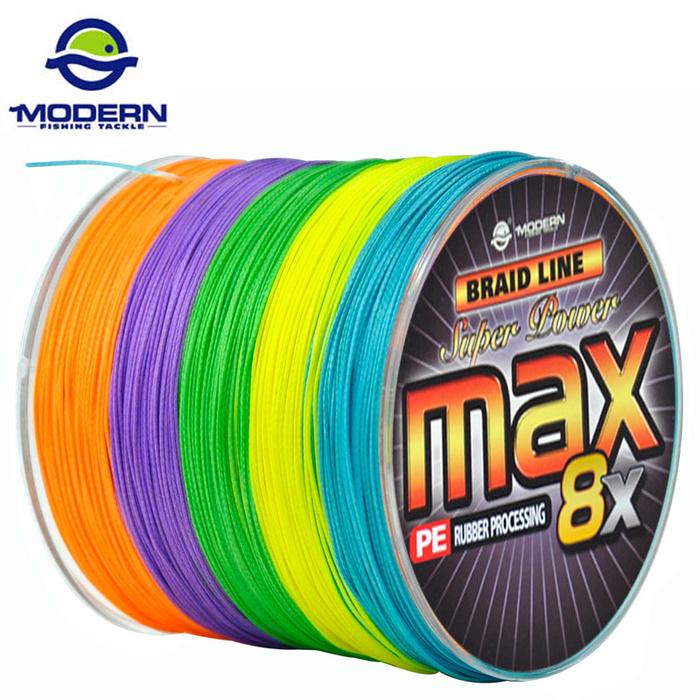 1000M MODERN Fishing Rope Brand MAX8X Series Multicolor Japan PE