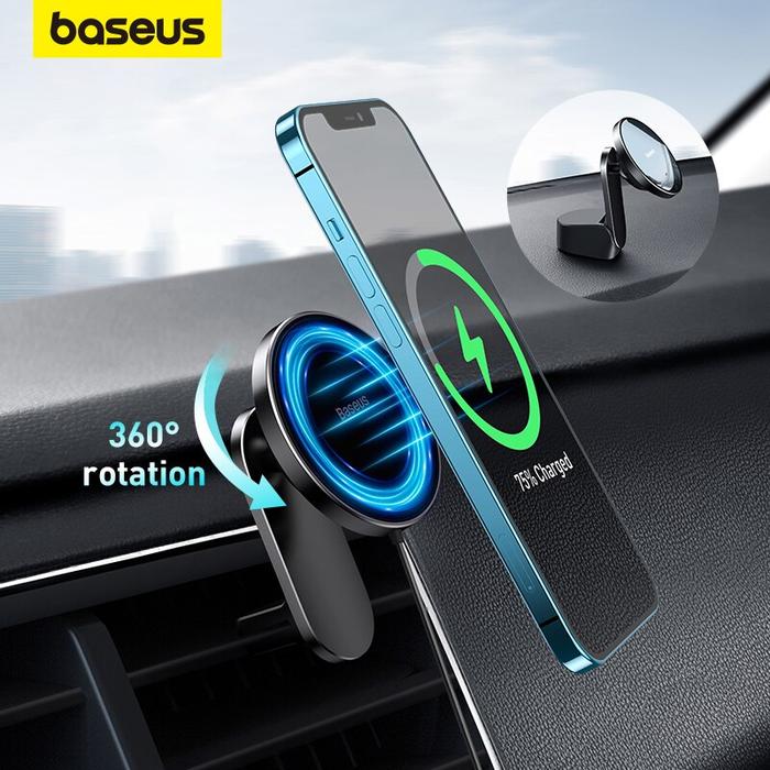 Baseus Magnetic Car Phone Holder Wireless Charger for Apple iPhone 14