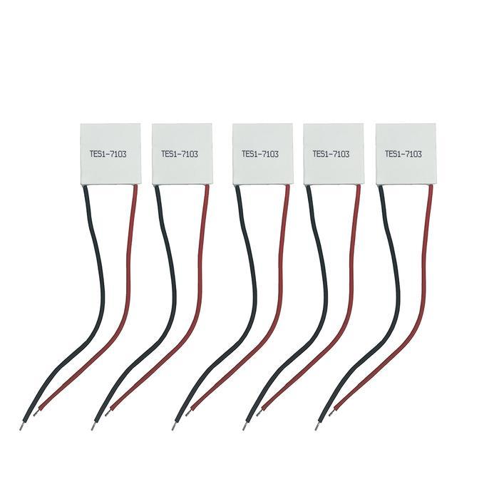 5Pcs 8.4V 2A 3A Semiconductor Refrigeration Peltier Cooler Cooling Plate Tes1-7102 Tes1-7103 For Pho
