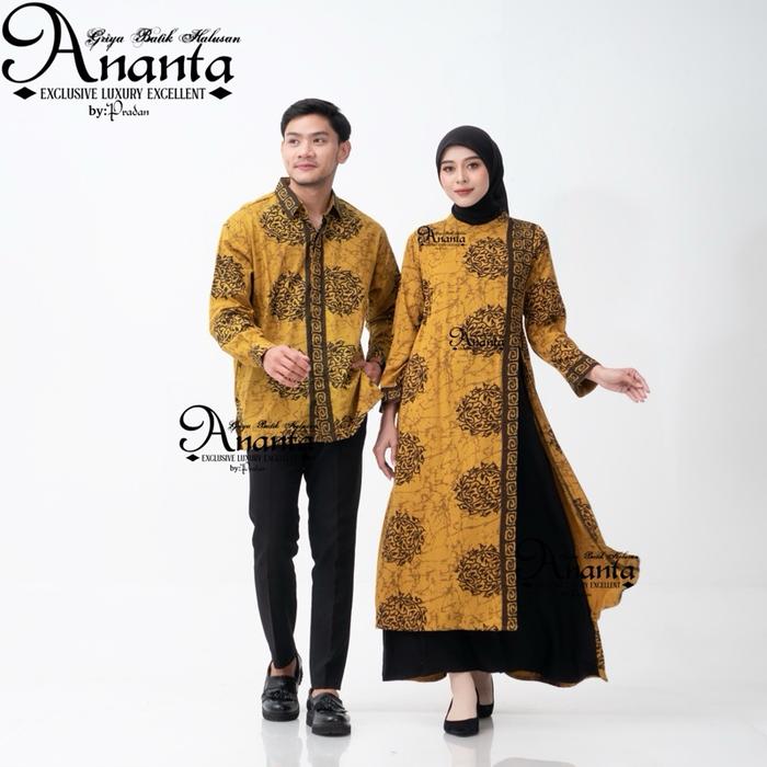 Batik Ananta Couple Sarimbitan Batik Halusan Exclusive Luxury Premium, Kemeja Batik Halusan Dan Gami