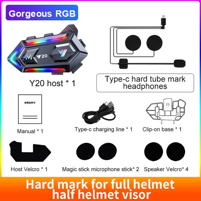 JZAQ Y20 Helm Headset Bluetooth Motor / Helm Headset Bluetooth / Headset Bluetooth Full Bass / Heads