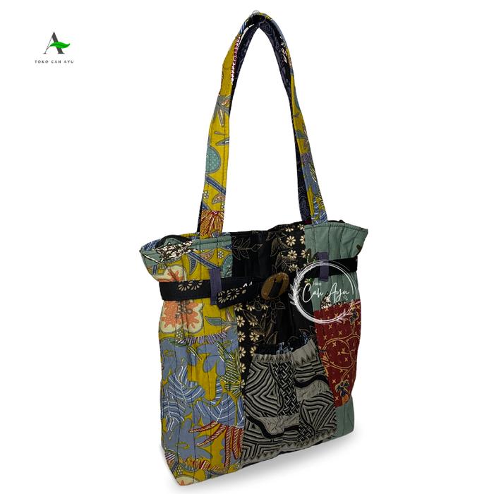 TOTE BAG | COD Tas Totebag Premium Batik Kain Perca Jinjing Tenteng Etnik Oleh Oleh Jogja Kerajinan 