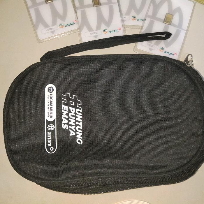 Dompet Antam tempat menyimpan emas batangan Original dari Antam
