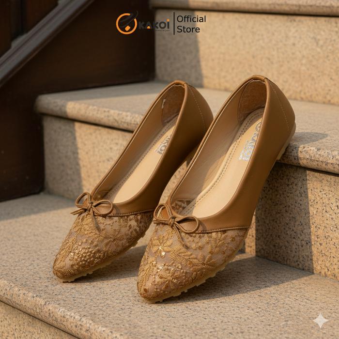 Kakoi Mekana Series Flat shoes wisuda wanita elegant anti lecet