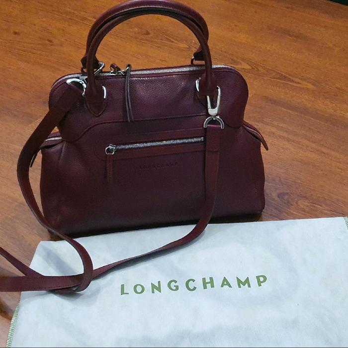 Preloved Longchamp Leather Bag Original