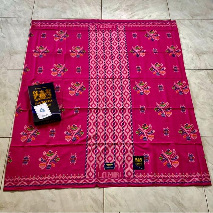 Lamiri Kain Batik Motif Bunga Merah,ungu,dll