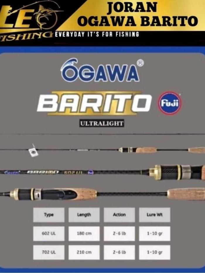 JORAN PANCING OGAWA BARITO 180CM & 210CM CASTING ULTRALIGHT