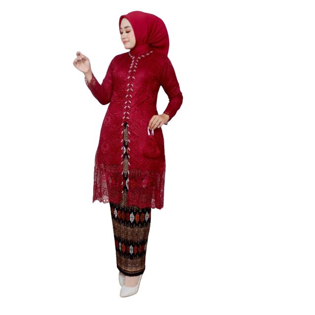 SET KEBAYA KURUNG FM//GAMIS WISUDA//KEBAYA LAMARAN Muslim Wanita Dress Setelan Baju Pesta Lebaran De
