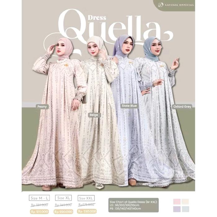 Gamis Latisza Quella Dress// Gamis Terbaru Latisza