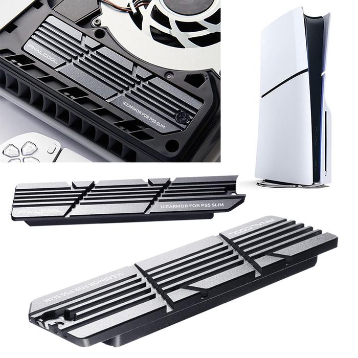 For PS5 Slim SSD Heatsink with Thermal Silicone Pads SSD Heatsink Gasket Cooling Accessories Kit for