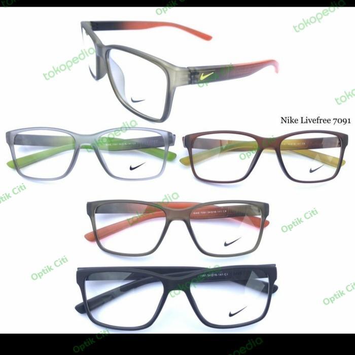Frame Kacamata Pria Nike 7091 Sporty Ringan Gratis Lensa Minus