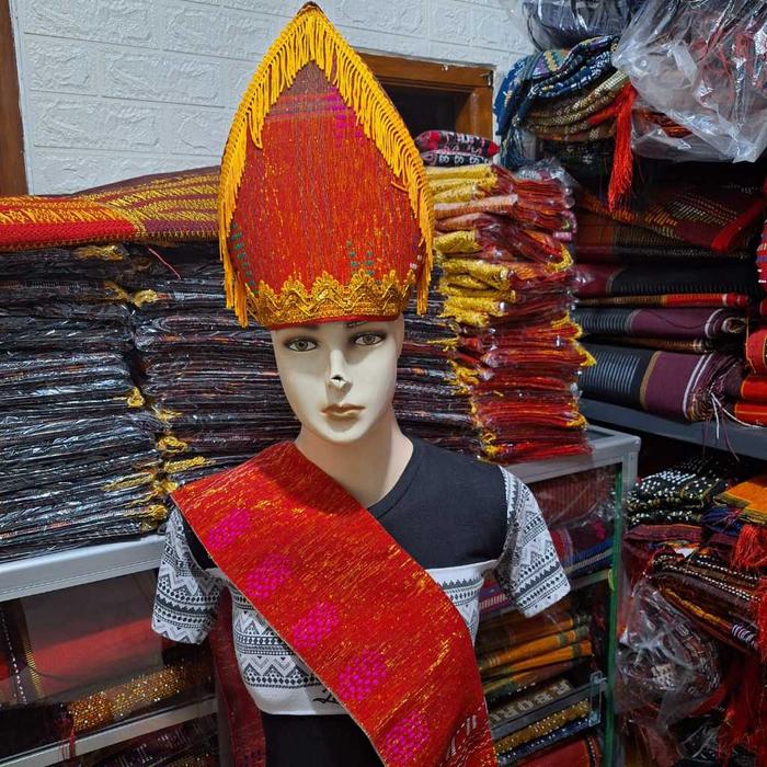 Paket 2 Anak Laki - Laki  - Topi - Selendang Puring - Adat Batak