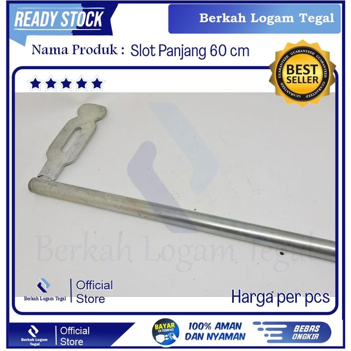 slot Grendel pintu pagar besi panjang 60 cm berkualitas