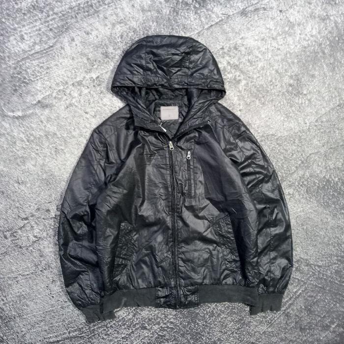 Jaket outdoor motoran GIORDANO hitam casual murah size L