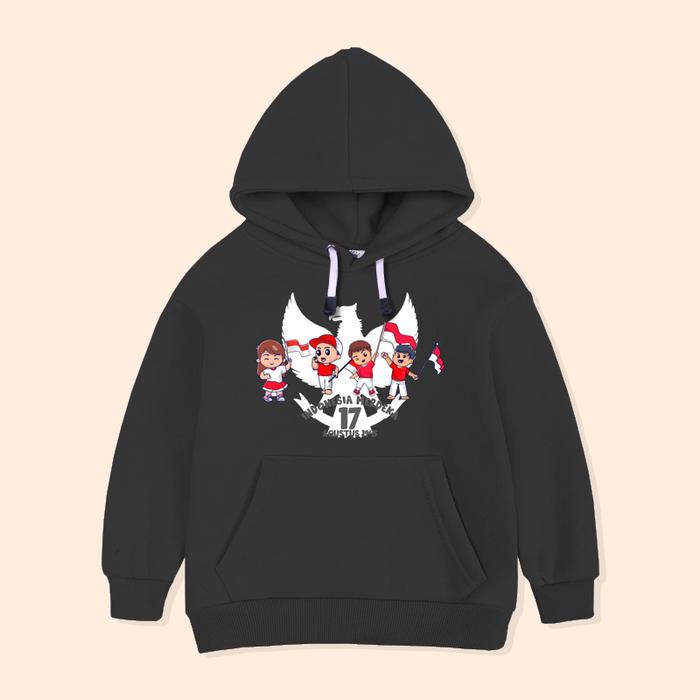 Jaket Hoodie Anak 17 Agustus Kemerdekaan Indonesia Karakter Atasan Anak Laki-Laki Perempuan MDK-01