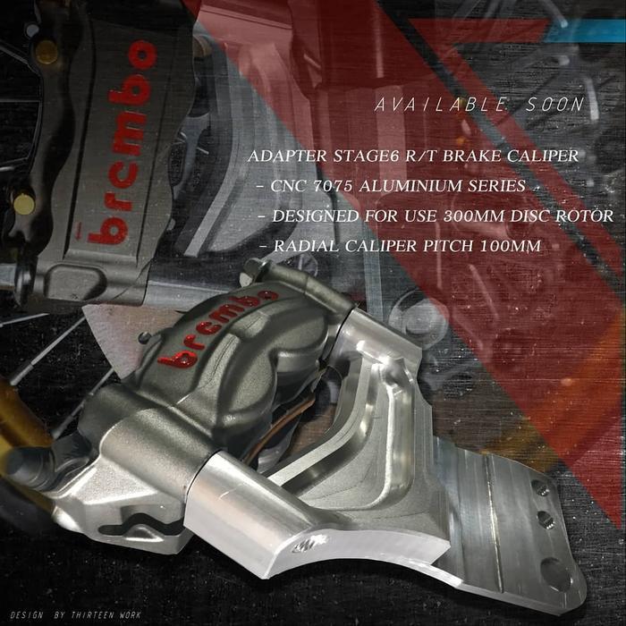 BRACKET KALIPER RADIAL BREMBO 100MM RT STAGE