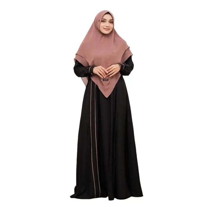 Assyifa Aisyah Reborn Mom Dress Set Khimar Night Warna Elegan Dan Nyaman Bahan Lady Zara Premium Bus