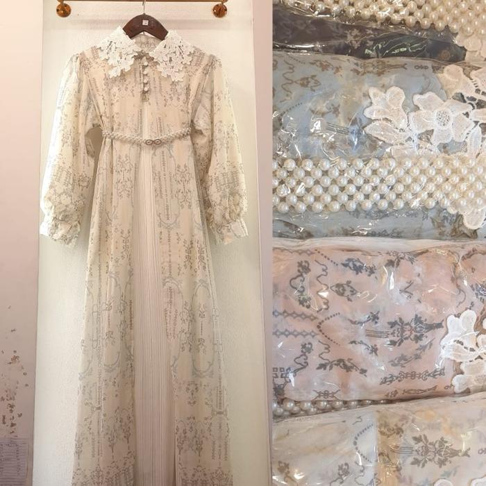Gamis inner plisket Outer ceruty/gamis ceruty babydoll