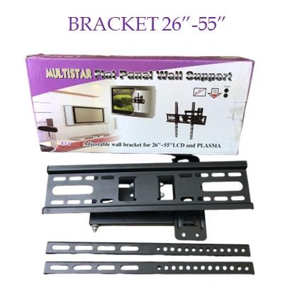 Bracket TV LED LCD 32 40 43 24 26 29 55 Inch Dijamin Cocok 26"-55"/Gantungan TV BERKUALITAS