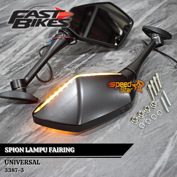 Terlaris Spion Lampu Fairing Moge Fastbikes Spion Lampu Moge Spion Sen Lampu Universal Moge