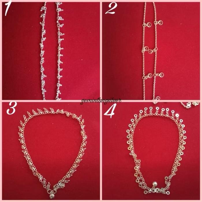 Gelang kaki dewasa perak