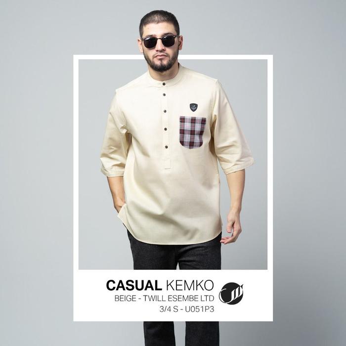 KEMKO CASUAL SAMASE U051P LENGAN 3/4