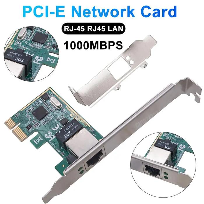 10/100/1000M Gigabit Ethernet PCI Express Network LAN Card RJ-45 LAN Network Card Desktop Gigabit Et