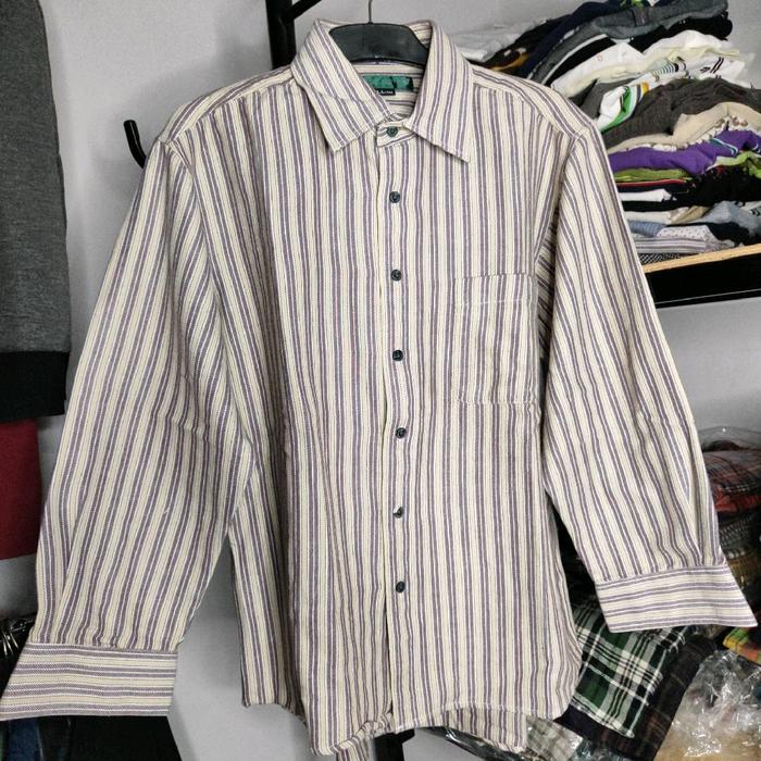 kemeja flanel  lyle and Scott size L LD 114 P 65 bahan tebal
