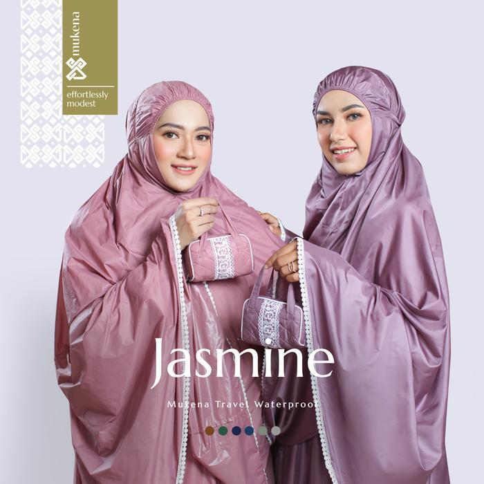 Ds Modest – Mukena Travel Premium Waterproof Pouch Mini - Jasmine Atasan Bawahan
